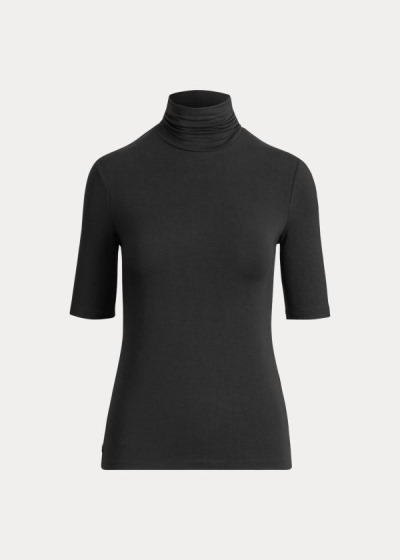 Ralph Lauren Jersey Turtleneck Top Dame Danmark (ZPTHB0324)